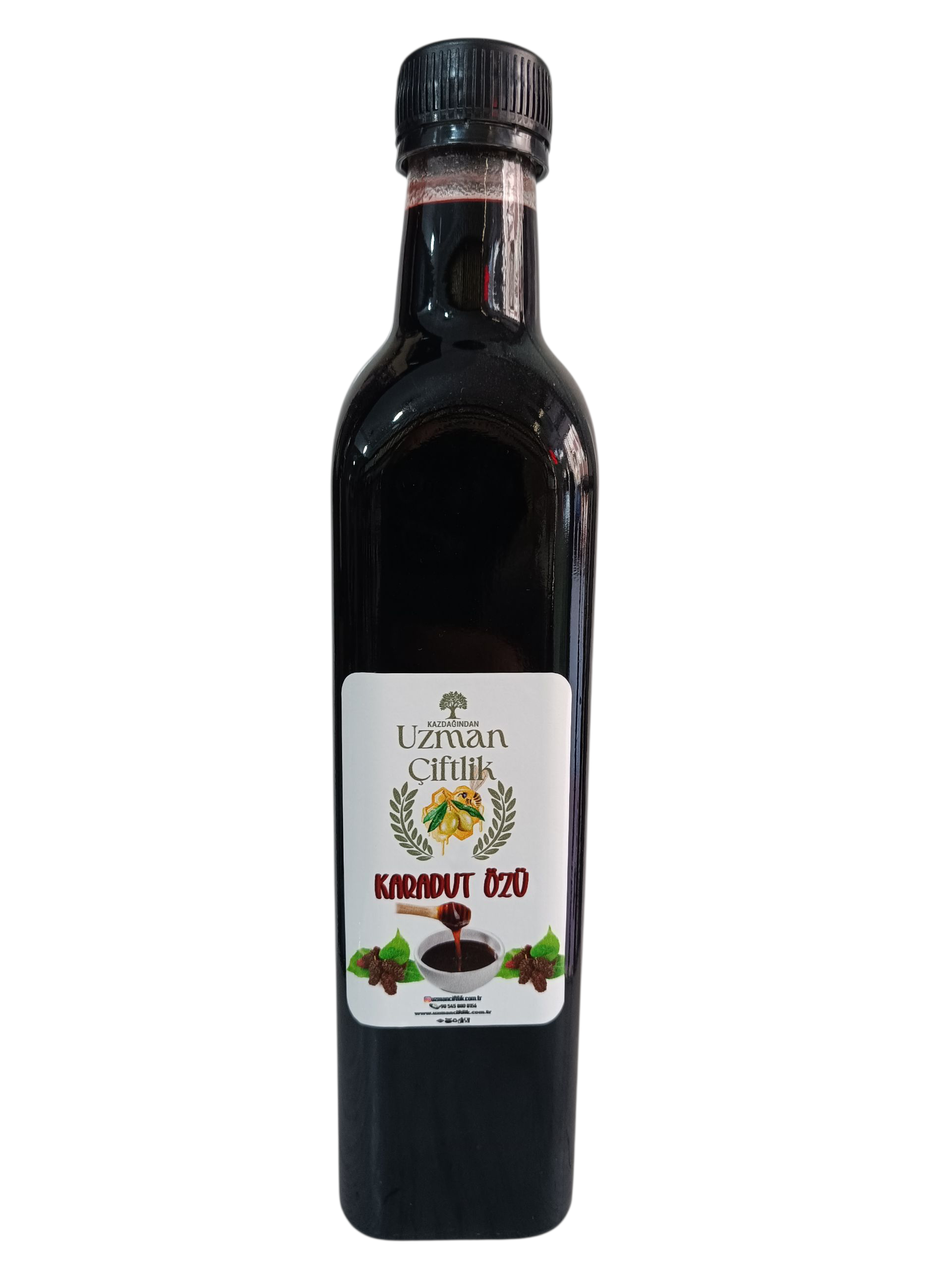 Karadut &Ouml;z&uuml; Cam Şişe (750 gr)