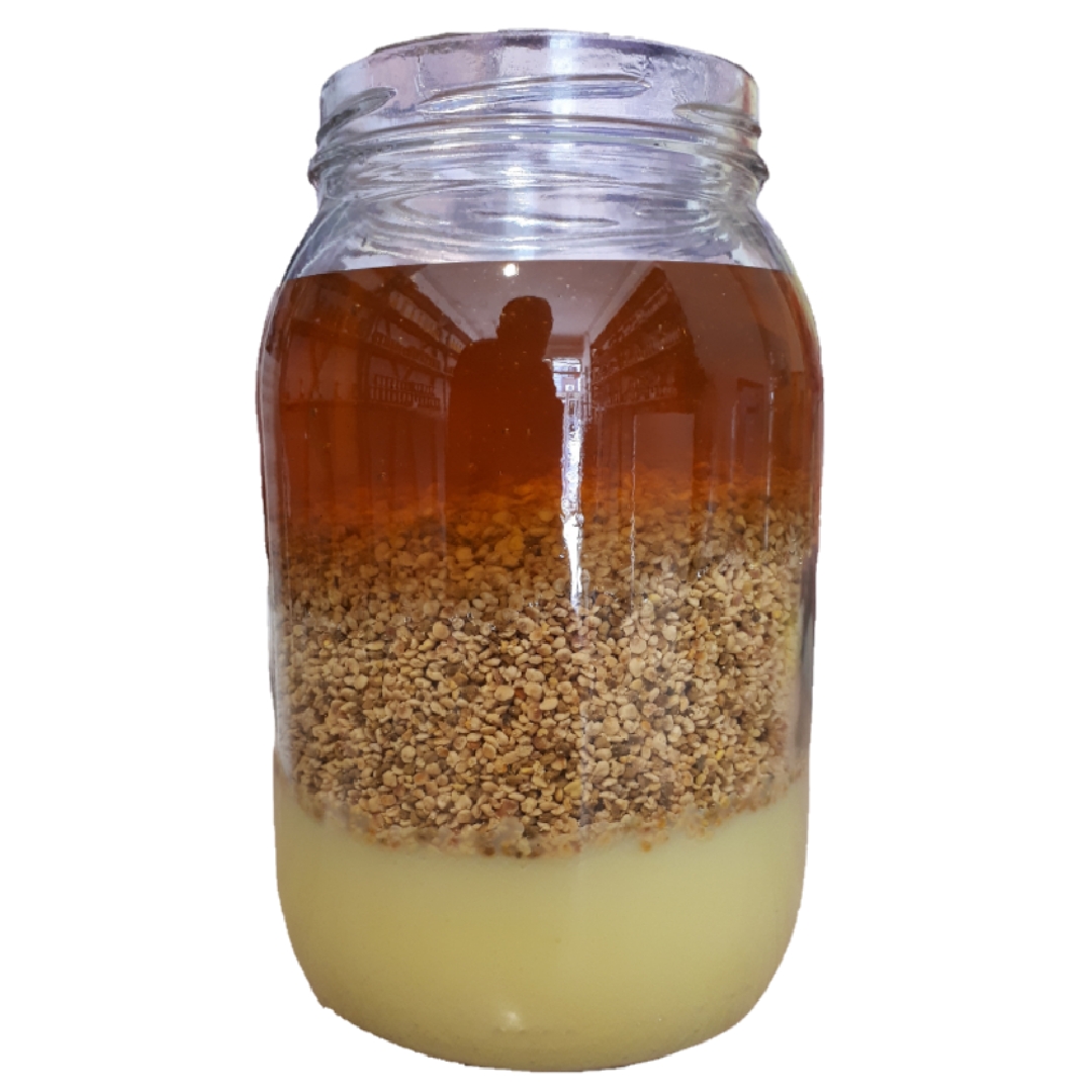 Bal-Polen-Arı S&uuml;t&uuml;-Propolis (S&uuml;per Karışım) (800 gr)