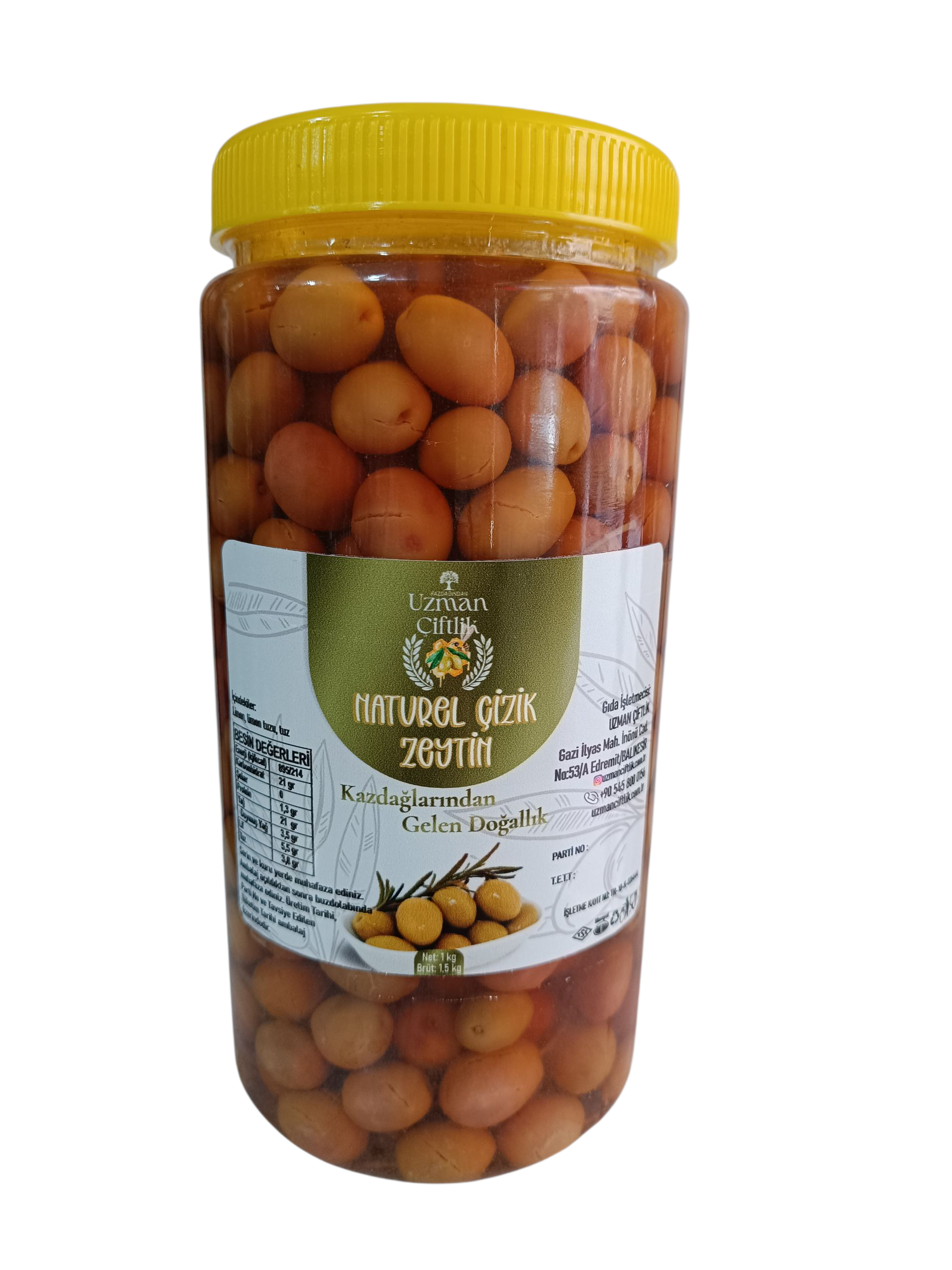 Limonlu &Ccedil;izik Zeytin 2 kg