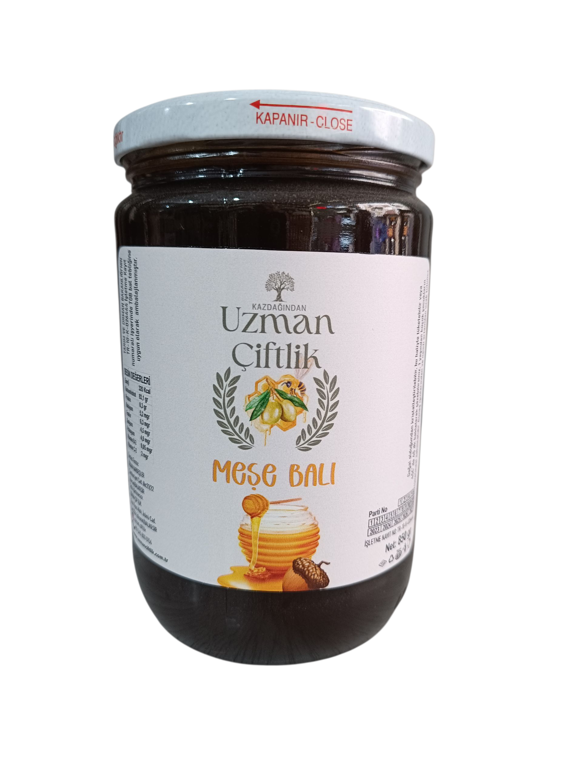 Meşe Balı 850 Gr (Kazdağı B&ouml;lgesi)
