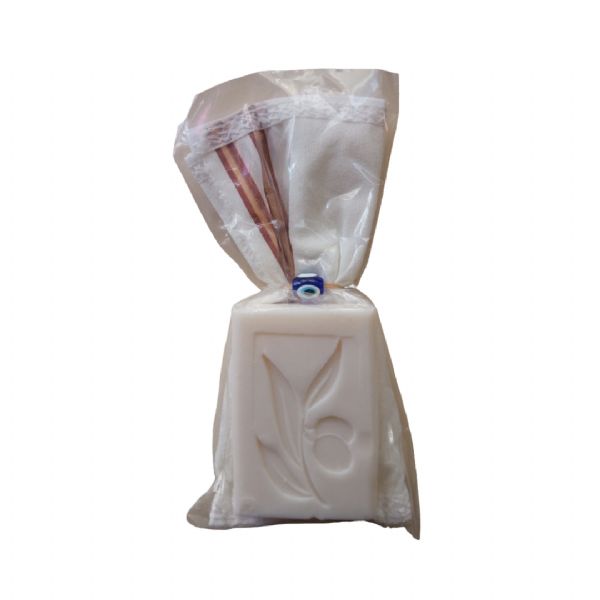 Keseli Zeytinyağ Sabunu Beyaz (adet)